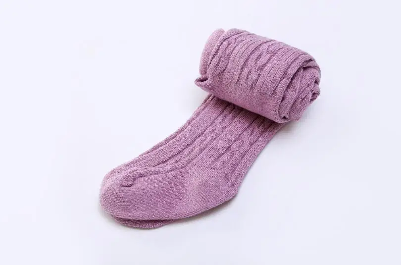Purple YGYEEG/поступление; колготки; черные колготки для девочек; пикантные мягкие хлопковые колготки в полоску; зимние женские теплые облегающие трикотажные колготки выше колена - Цвет: Purple