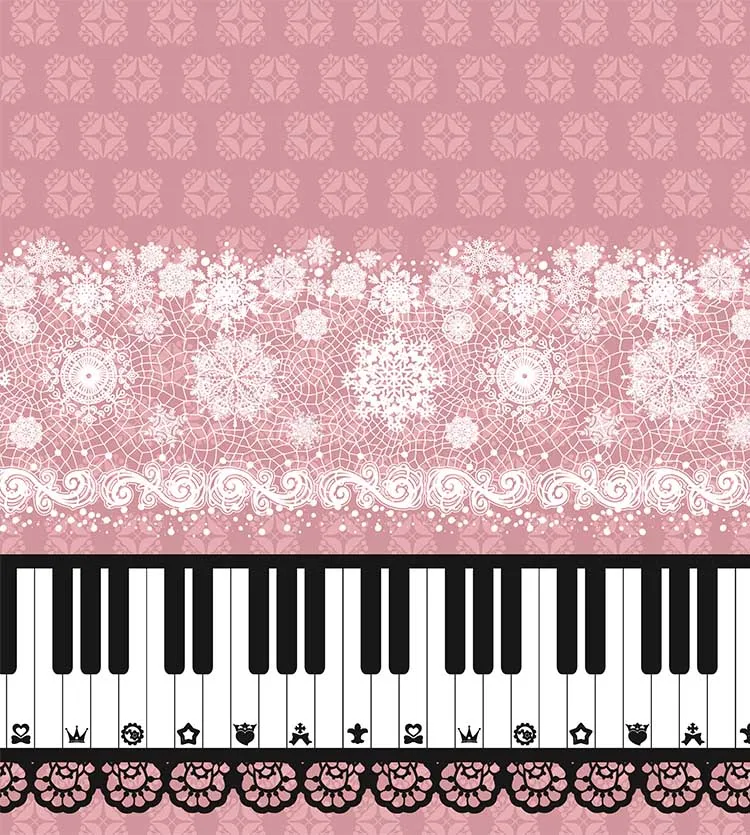 Женская юбка с принтом клавиатуры розовая трапециевидной формы кружевной