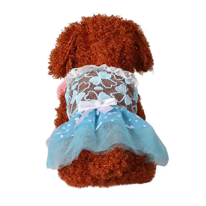 dog clothes Свадебные платья для собак милое Цветочное платье для собак с бантом для маленьких собак летняя одежда для чихуахуа и мопса для собак товары для щенков и кошек 4lp - Цвет: dog clothes