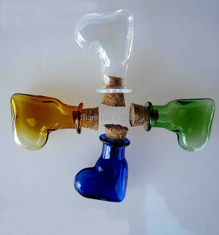 100 шт. мини ботинки в форме сердца для самостоятельной сборки|vial pendant|glass miniaturependant