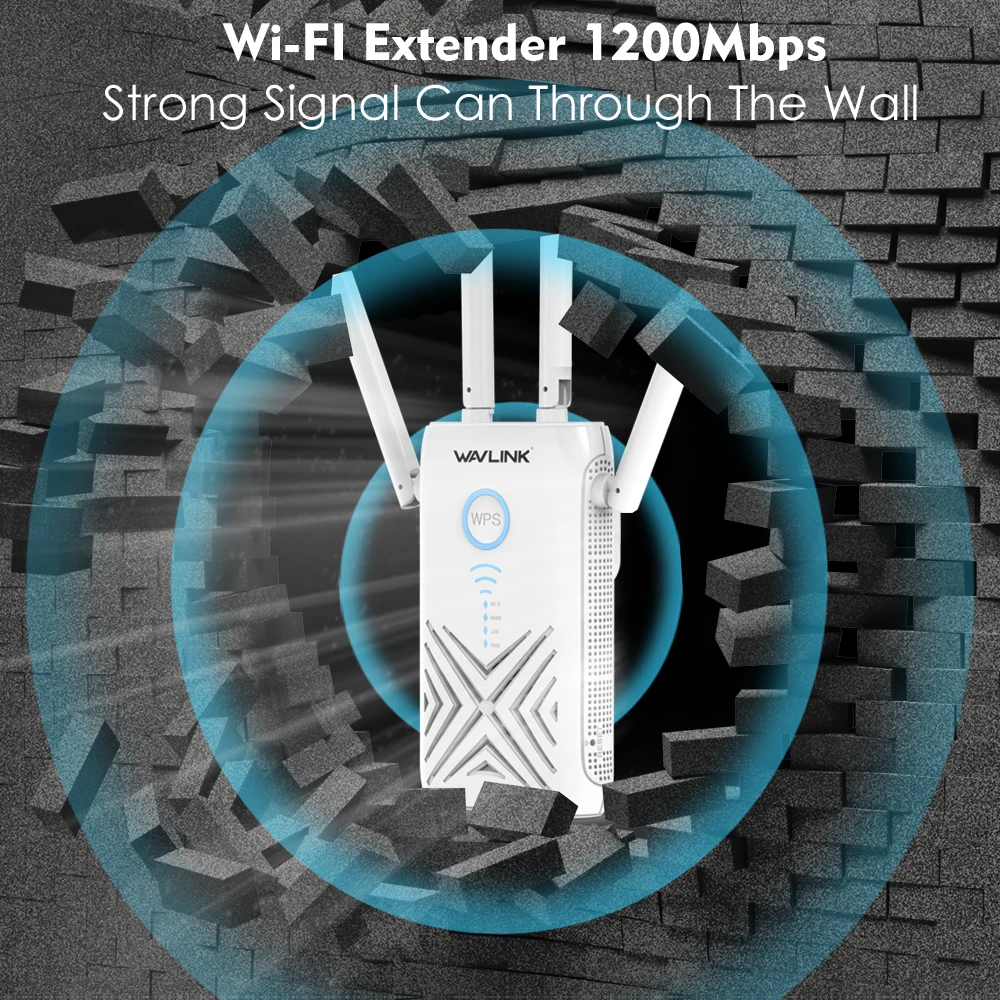 Wavlink 1200 Мбит/с wifi ретранслятор расширитель/усилитель/маршрутизатор/точка доступа гигабитный Беспроводной двухдиапазонный 2,4G/5G Внешние 5dBi антенны