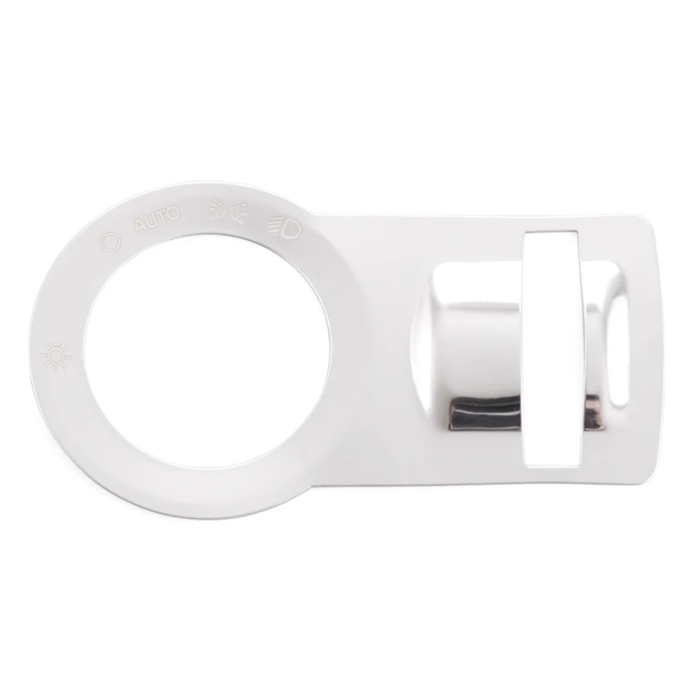 Автомобильные наклейки из нержавеющей стали на крышку переключателя фары для Opel