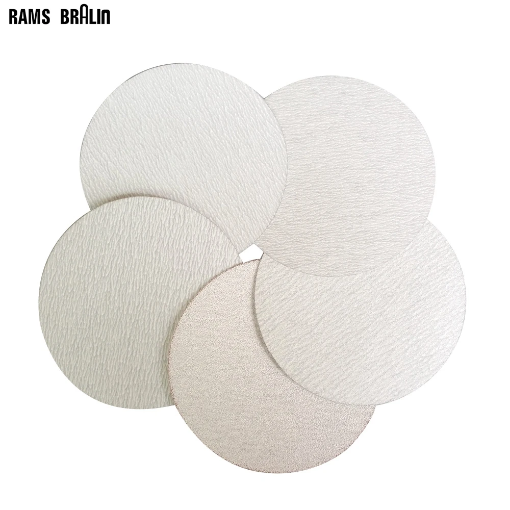 Абразивный шлифовальный диск 5 &quot белая Сухая наждачная бумага полировка