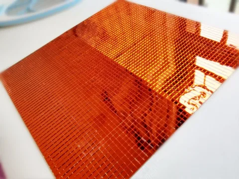 Искусственное стекло из розового золота, квадратная мозаичная зеркальная мозаика из настоящего самоклеящегося стекла, поделки из розового золота - изображение