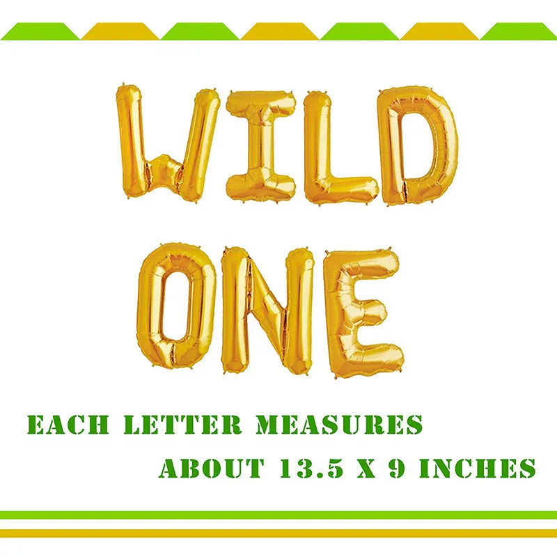 Wild One первый день рождения воздушный шар украшение комплект 1st мальчик девочка