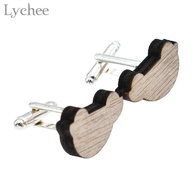 Lychee 1 пара Запонки в форме животных из мультфильма милые запонки унисекс сердца d
