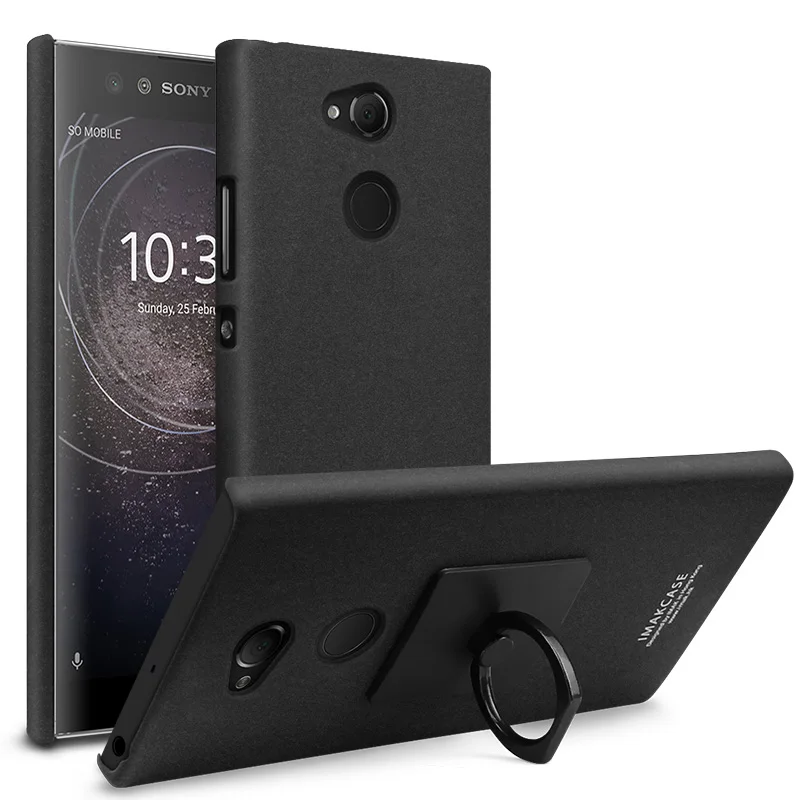 iMak Cowboy Frosted Phone Case For Sony Xperia XA2 + Ring Holder Screen Protector Film Ultra case |