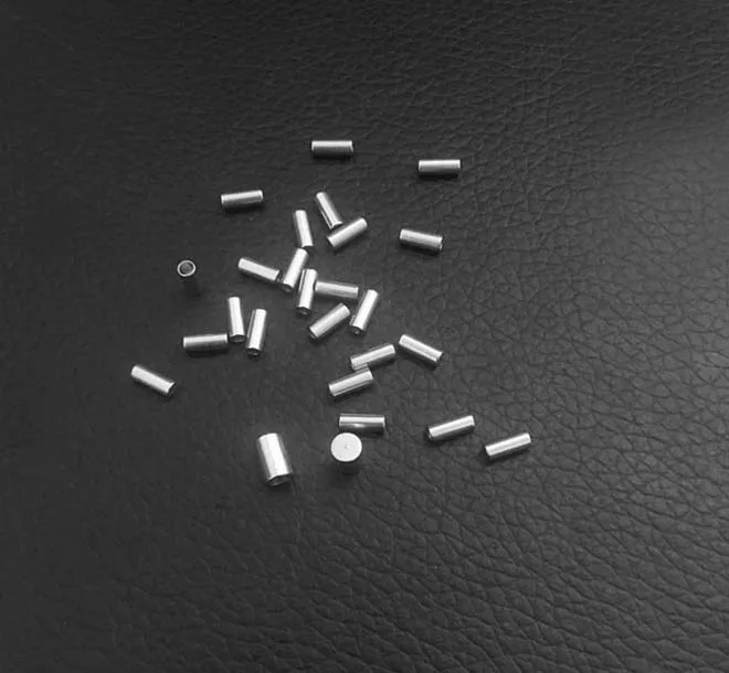 Трубка обжимные шнуры из нержавеющей стали заглушка 2 мм 3 4 5 поделки сделай сам