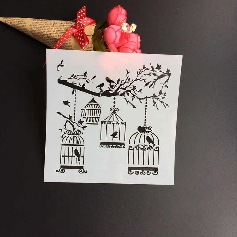 Трафарет с распылителем для украшения торта 13 х13 см 1 шт.|template stencil|template scrapbooktemplate