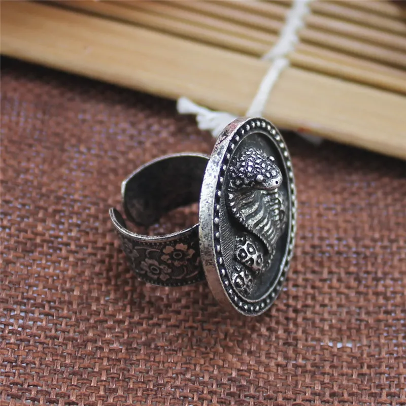 Enze Стильное женское кольцо Размер Регулируемый Тотем Змеи Для мальчиков и