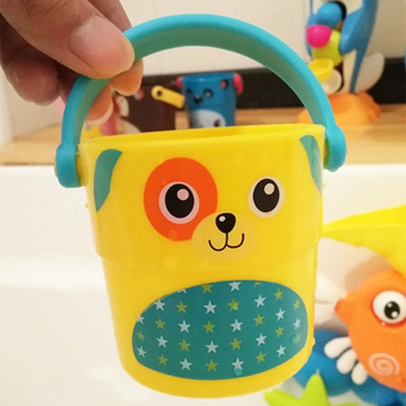 Мультяшное маленькое ведро детские игрушки для ванной детей маленькая игрушка