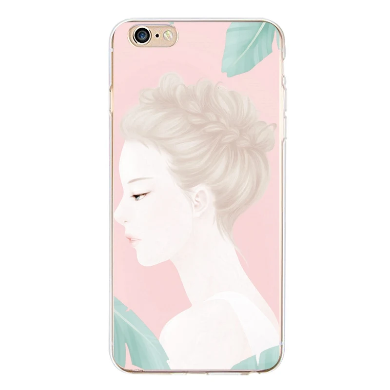Original Flora Coque Soft Clear TPU Phone Case For iPhone 4/4s 5 5s 6 6plus 7 8plus x Silicone Girl Dog Free Shipping | Мобильные