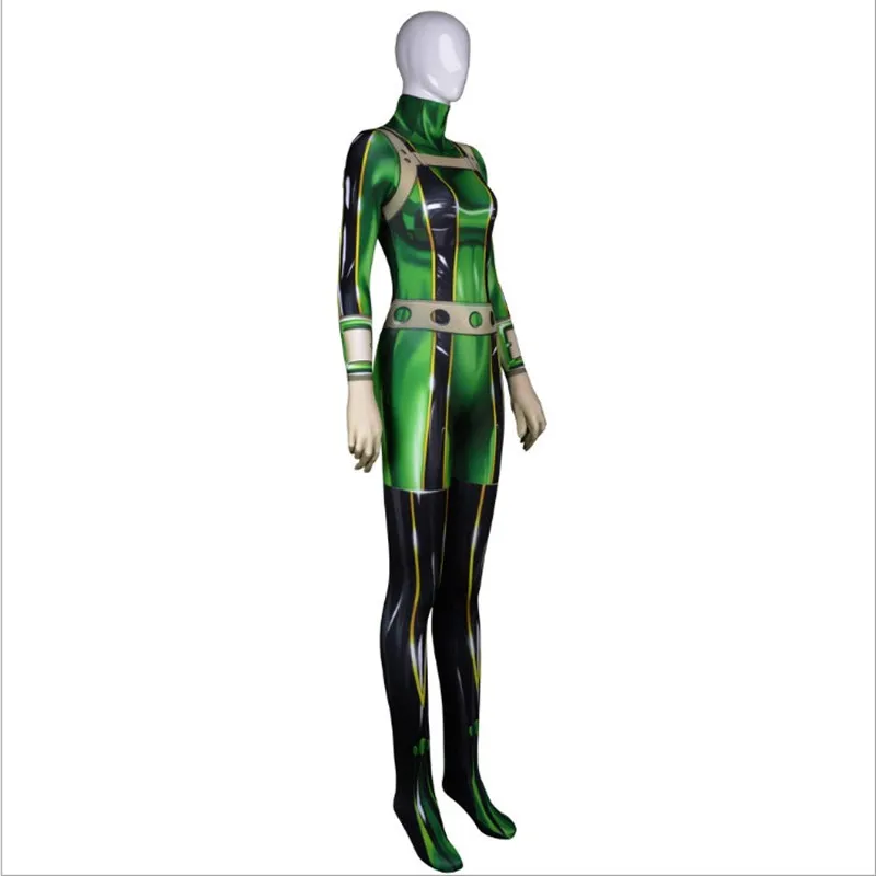 Аниме Мой герой академические круги Boku no Hero academic Asui Tsuyu Zentai женский 3D боди костюм