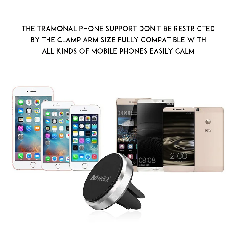 Nenuka магнитный автомобильный держатель для iPhone samsung huawei подставка телефона 360