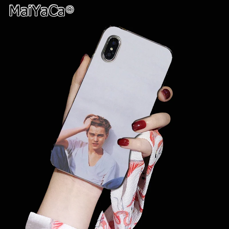 MaiYaCa leonardo dicaprio Back phone Cover Soft TPU Cases for iPhone 8 7 6 6S Plus X XS max 10 5 5S SE XR Coque Shell