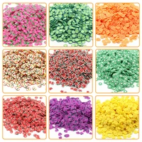 200pcs slime addition soft fruit slices for charms beads diy nail mobile beauty powder in slime supplies sprinkles