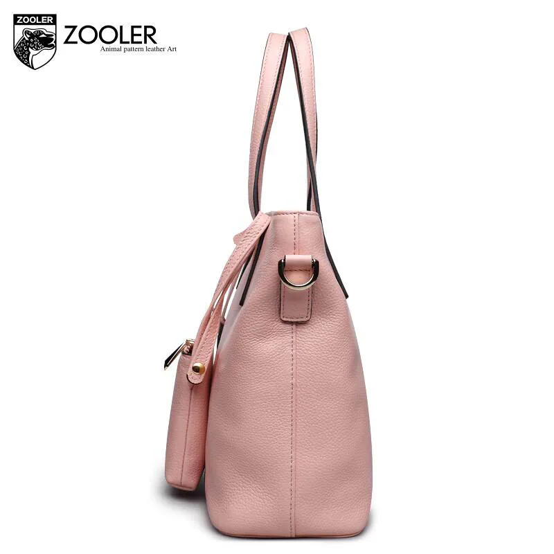 Zooler натуральная кожа сумка Новинка 2017 сплошной цвет женская большая емкость |