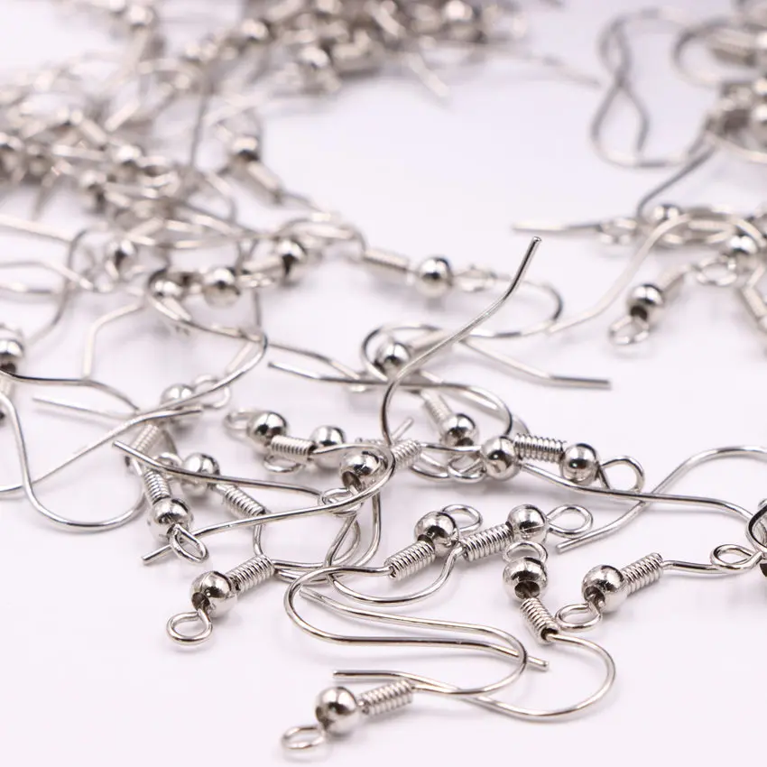 Hot Sale DIY Accessories 100PCS Agraffe Fittings Ear Hook Machining Ornaments Metal Part Wholesale Jewelry Making Finding A531 | Украшения