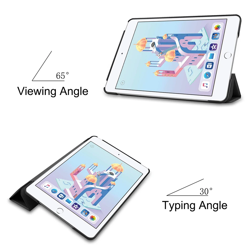 MTT чехол для iPad Mini 5 Тонкий чехол из искусственной кожи с откидной крышкой для iPad Mini 4 7,9 ''Классический чехол для планшета с масляной росписью