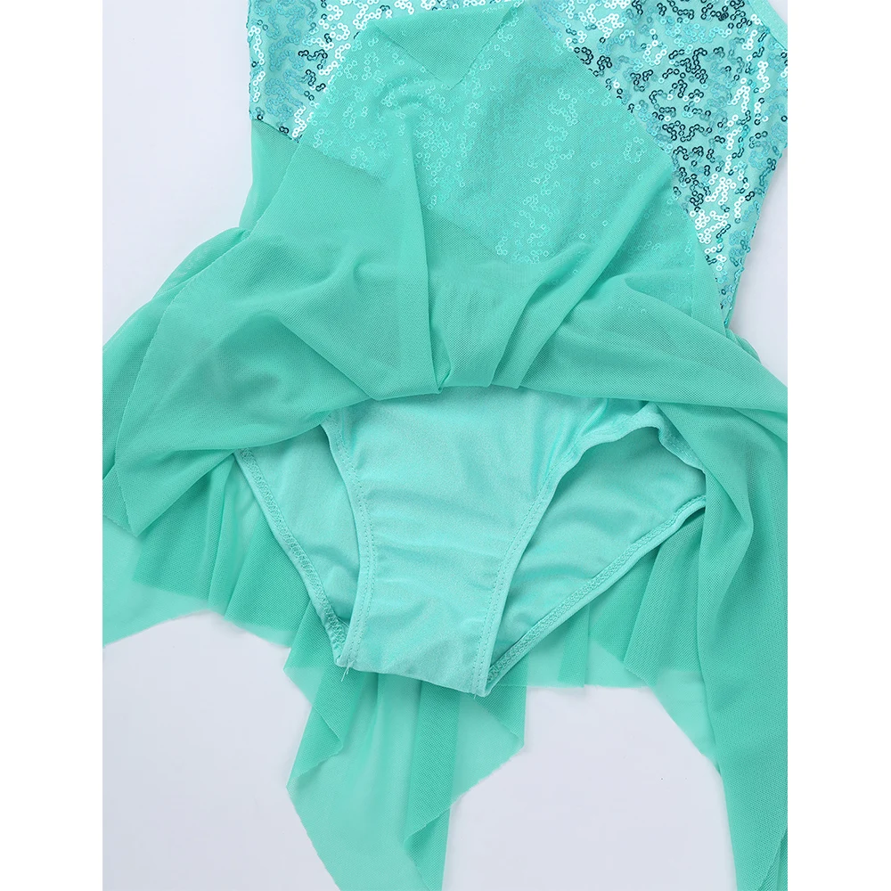 Платье-балерина с блестками для девочек детское платье без рукавов вырезом на