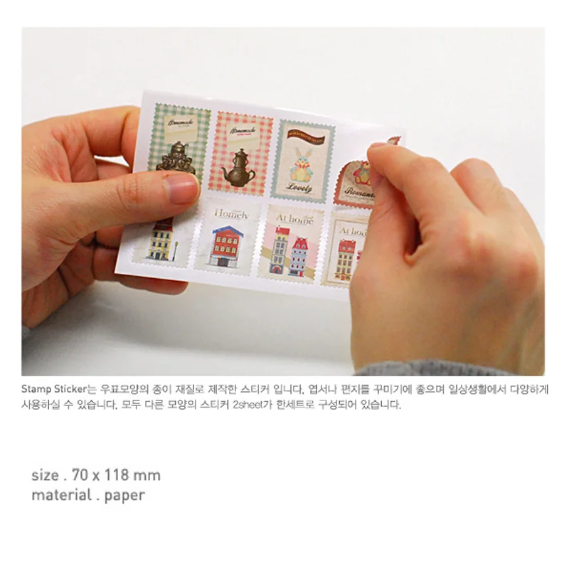 64 шт./лот Винтаж печать в виде цветка декоративный стикер DIY дневник альбом