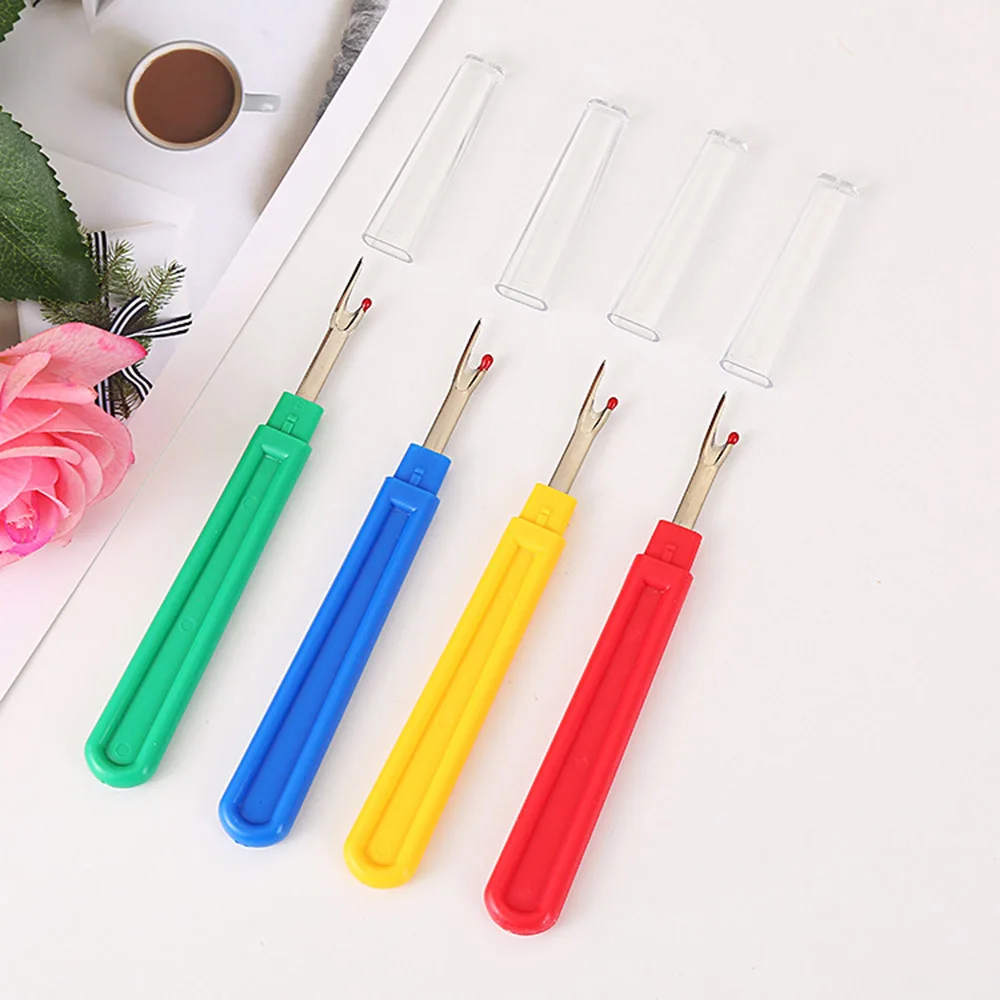 

Cross Sharp Stitch Sewing Tools Broken line knife Stitches Removed Tool Safe Plastic Handle Craft Thread Cutter Seam Ripper