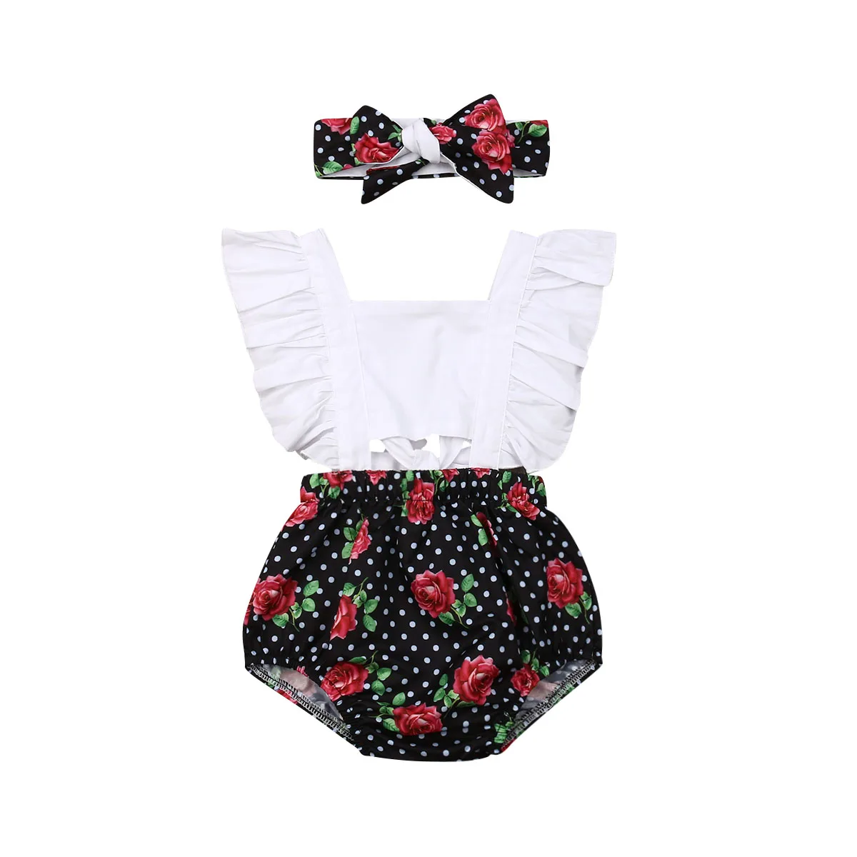 2019 Emmababy комбинезон для маленьких девочек повязка на голову наряд новорожденных с