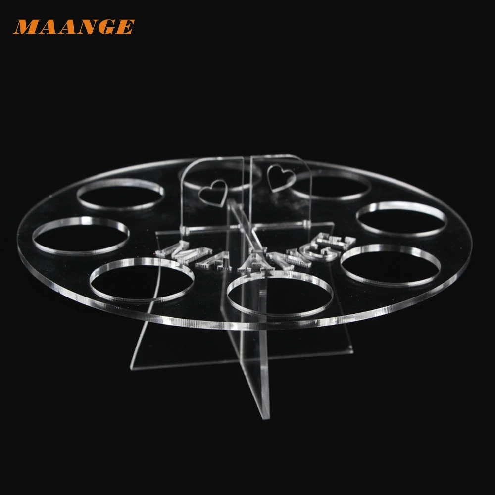 MAANGE 8 отверстий овальные спонжи для макияжа держатель сушилка Органайзер полка