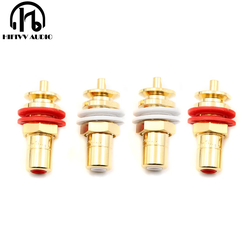 Hifi усилитель RCA разъем cmc816u RCA для аудио динамик медь позолоченный cmc816 RCA разъем
