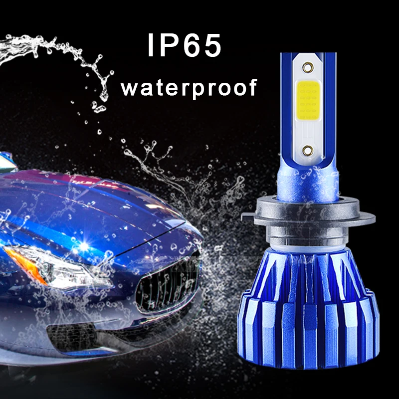 Водонепроницаемая мини-лампа для автомобильных фар IP 67 1 шт. H11 12 В 6500K белые линзы