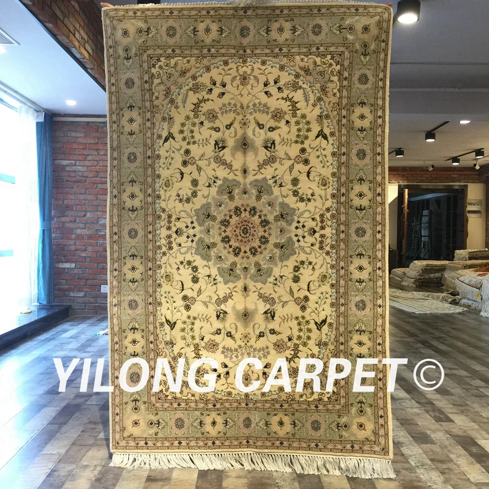 Традиционный китайский Восточный шерстяной шелковый ковер ручной работы Yilong 4
