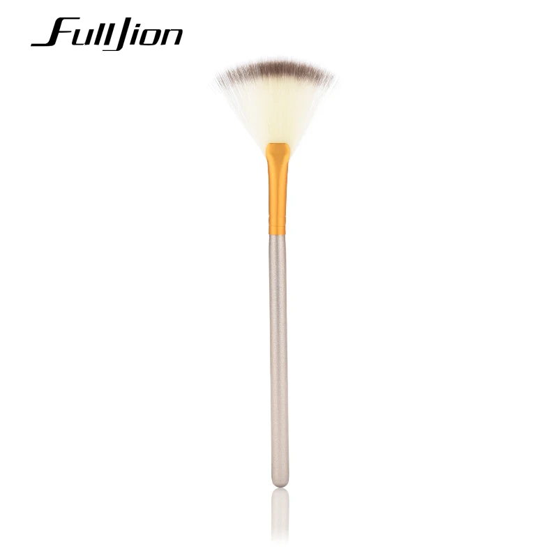 Тонкая веерообразная пудра консилор хайлайтер для макияжа кисть нейл арта