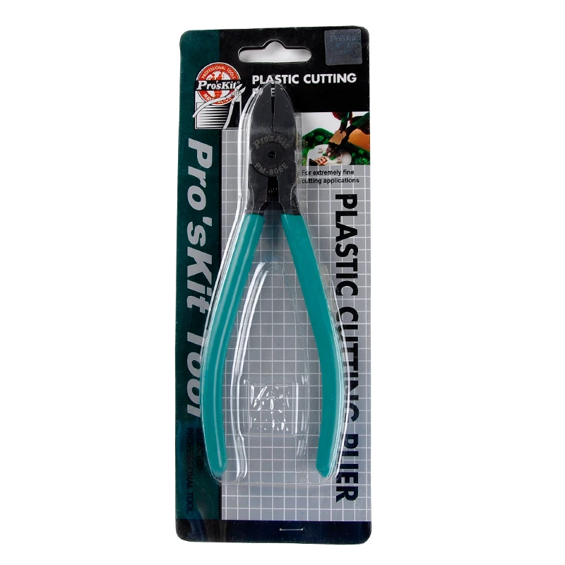 

Pro'sKit Plastic Cutting Plier Electronic Precision Diagonal Cutting Pliers Wire Cable Cutter 5'' 6'' Plier PM-805E / PM-806E
