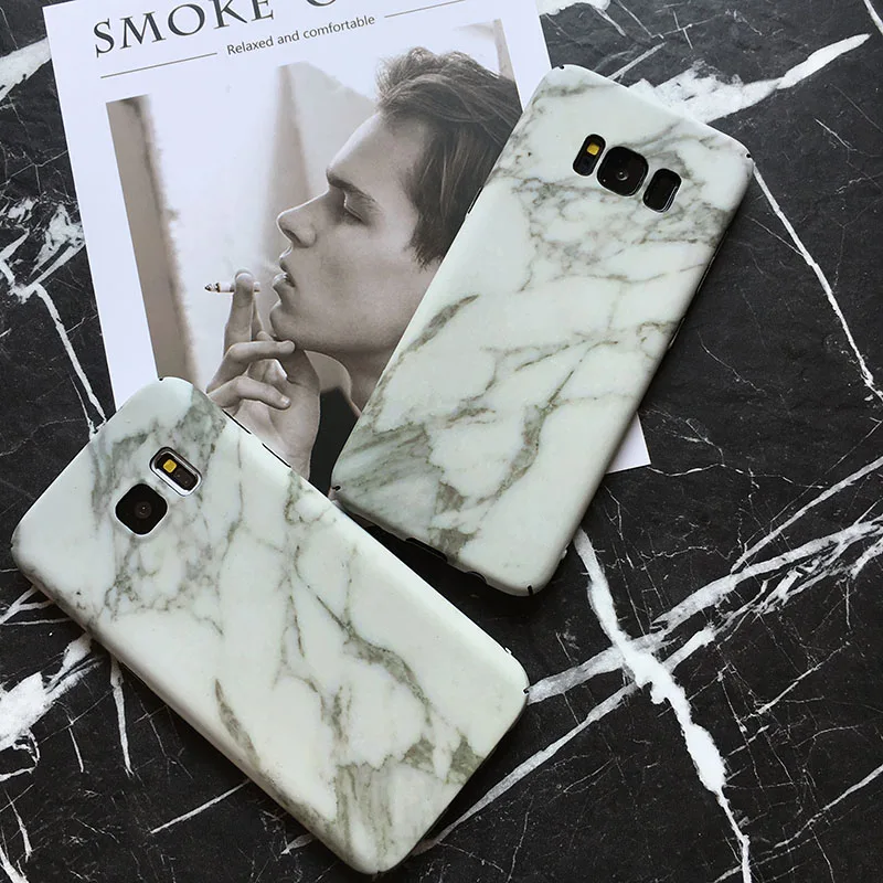 CAPAME For Samsung Galaxy S8 S7 Edge Case Luxury Marble Protective Phone Cases Plus Note 8 Cover |