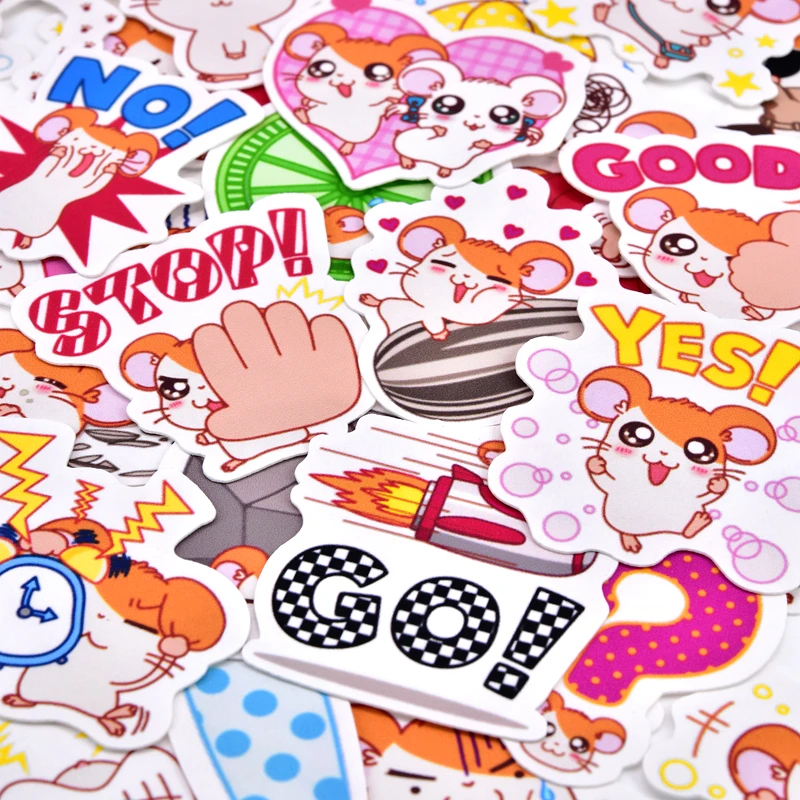 40 шт милый маленький хомяк Hamtaro стикер самодельный Скрапбукинг декоративное украшение/водонепроницаемый бумажный стикер s