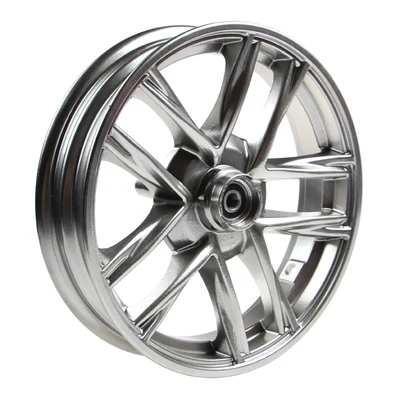 1 pcs front wheel Универсальный 10*2,15 алюминиевый сплав Мотоцикл модифицированные задние колеса передние колеса диски для одного дискового тормоза - Цвет: 1 pcs front wheel