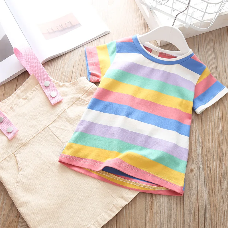 Комплект детской одежды комплекты детский летний эксклюзивный костюм Корейская