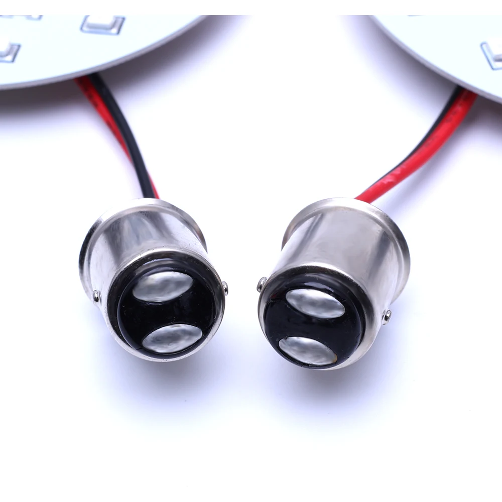 2X Передняя 1157 SMD светодиодный сигнальная Поворотная лампа светильник для Harley