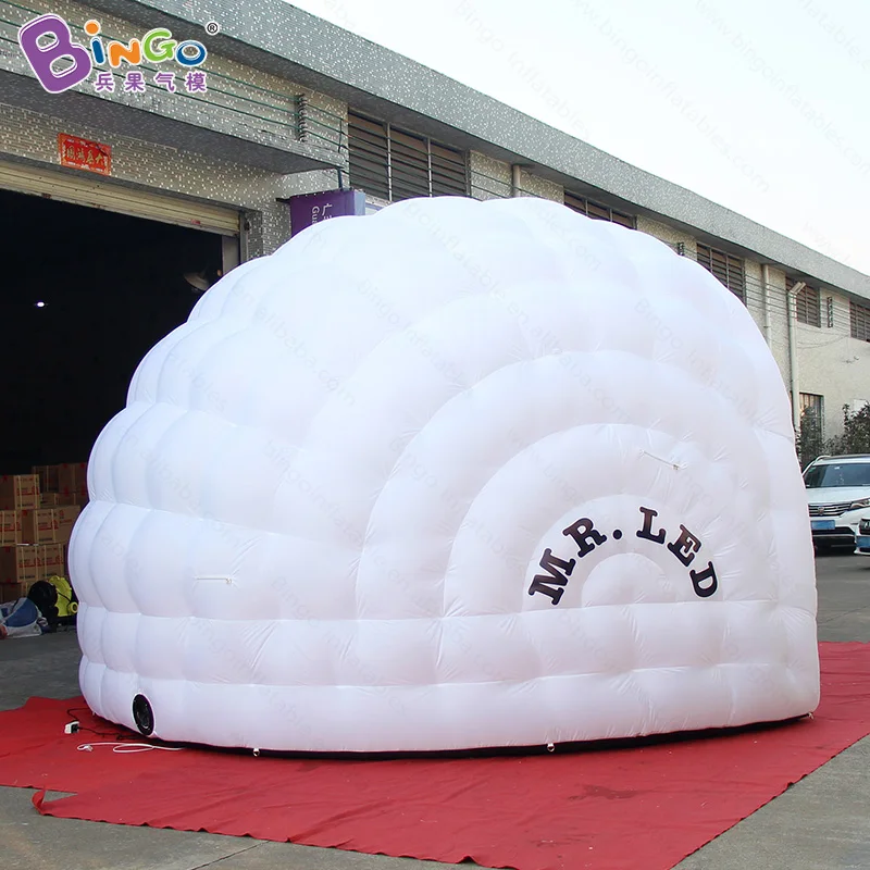 Светодиодное освещение рекламного типа 5 5x4x3 м надувная Игровая палатка igloo для