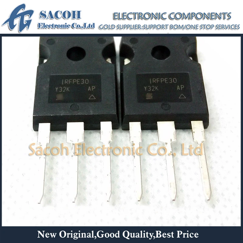 

Free Shipping 10Pcs IRFPE30PBF IRFPE30 IRFPF30 IRFPG30 TO-247 4.1A 800V Power MOSFET Transistor IRFPE30PBF IRFPE30 IRFPF30 IRFPG