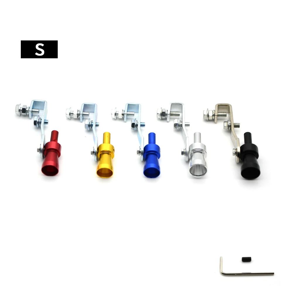 Универсальный автомобильный турбо звук глушитель выхлопная труба Стайлинг 5