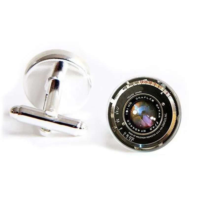 

Camera lens Photographer cufflinks new 1 Pair mens Cuff Links Camera Design Cuff Link cufflinks pendant jewelry