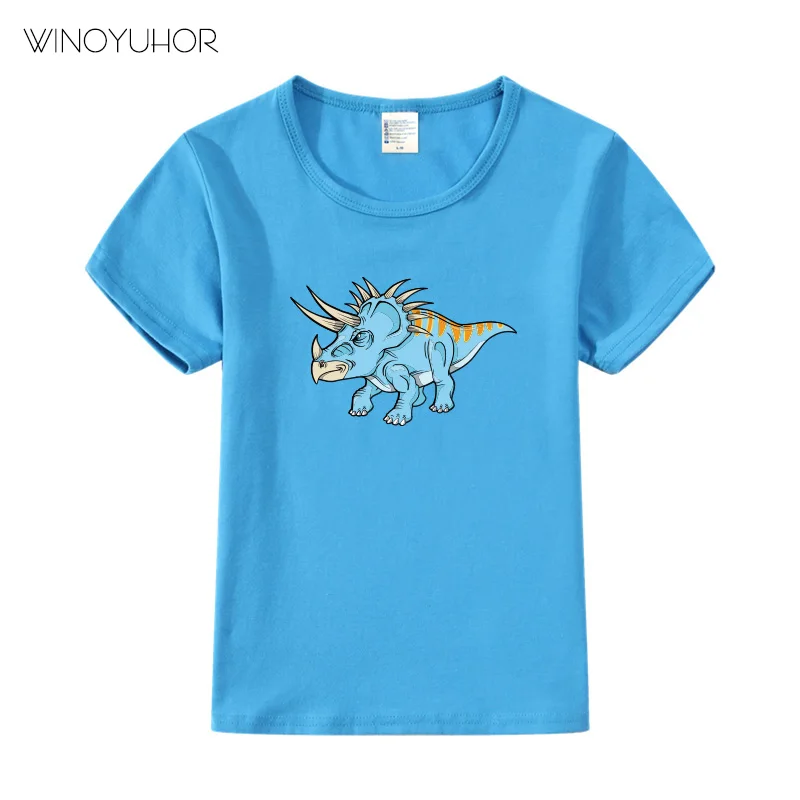 

Cartoon Dinosaur Print Baby Boys T Shirt Summer Short Sleeve Cotton T-Shirts Kids Boys Girls Clothes Toddler Tops Tee