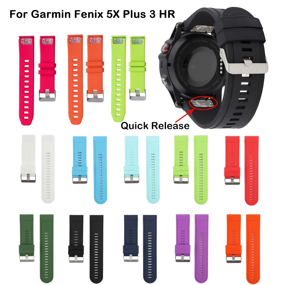 20 22 26 мм ремешок для часов Garmin Fenix 6X6 S 6 Pro 5X5 5S Plus 3 HR D2 S60 часы быстросъемные