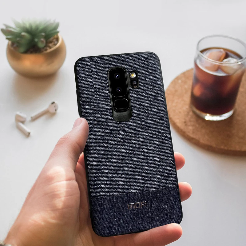 Чехол для samsung S9, чехол для samsung S9 plus, тканевый чехол для samsung S9 S9P, чехол, деловой, темный цвет, ручная работа, чехол для джентльмена