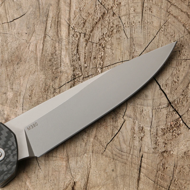 Green Thorn 110b оси m390 CF titanium + углеродного волокна обработки маленький складной нож