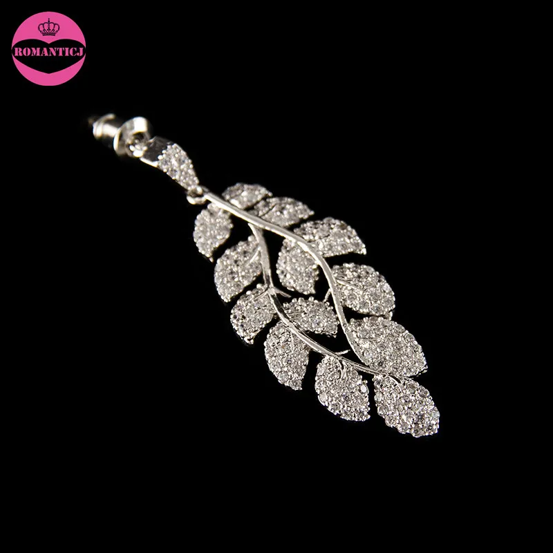Новый дизайн листьев свадебные серьги подвески|bridal chandelier earrings|chandelier earringsearrings
