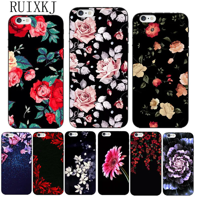 Мягкий силиконовый чехол RUIXKJ для iPhone X 8 8Plus 7 6 6S Plus 5 5S SE | Мобильные телефоны и
