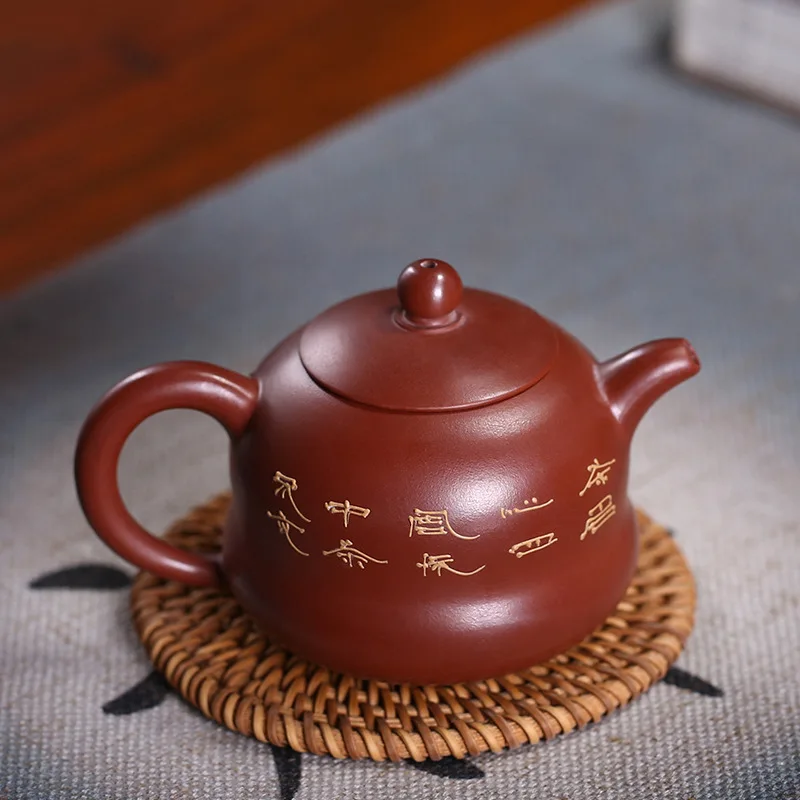 Средний песок руды фиолетовый чайный набор dahongpao Тыква бутылка вверх дном чайник
