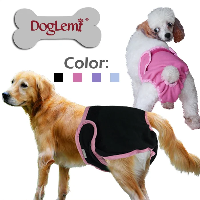 10 штук разные цвета и размеры моющиеся женские подгузники Doglemi для собак накидка